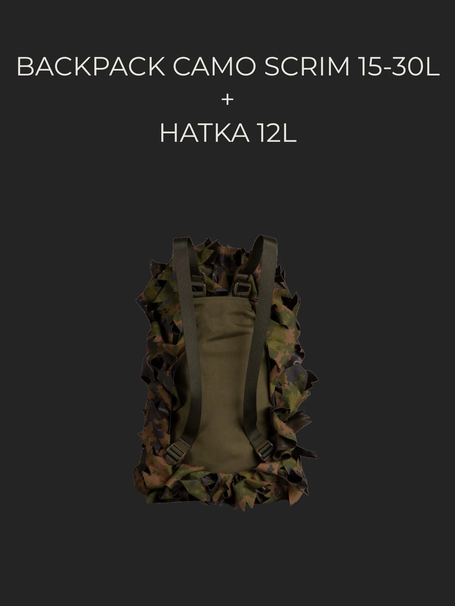 Backpack camo scrim, 15-30L - Image 4