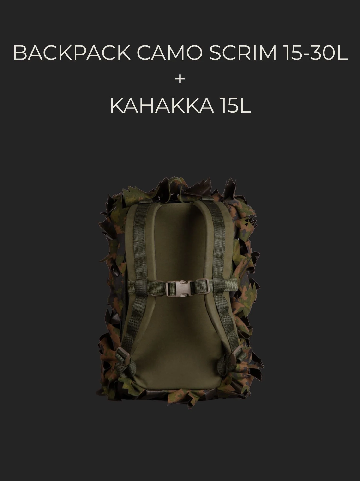 Backpack camo scrim, 15-30L - Image 5