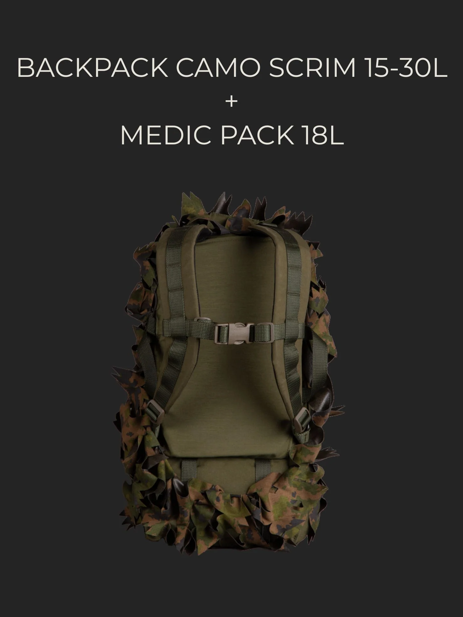Backpack camo scrim, 15-30L - Image 7