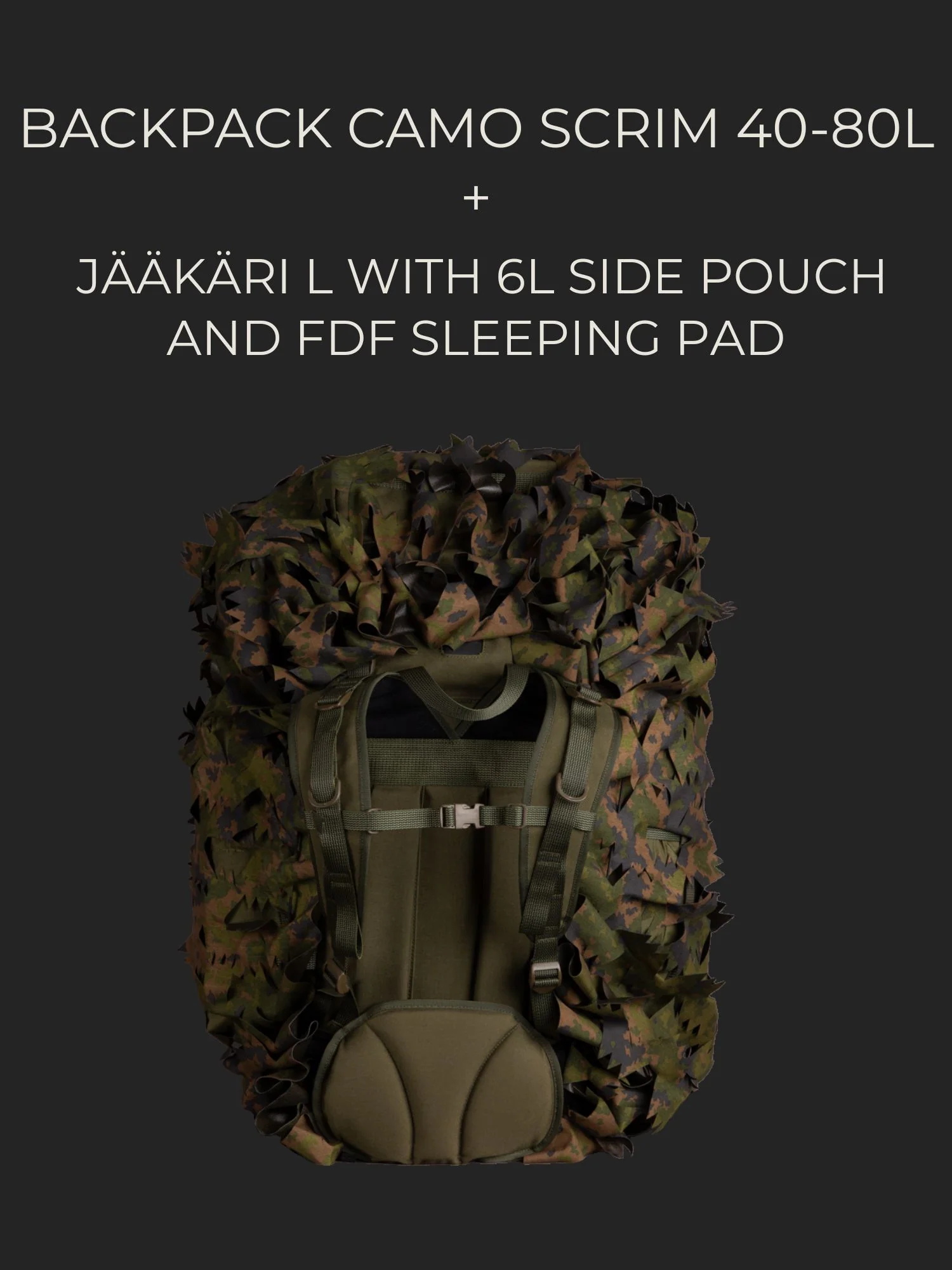 Backpack camo scrim, 40-80L - Image 7