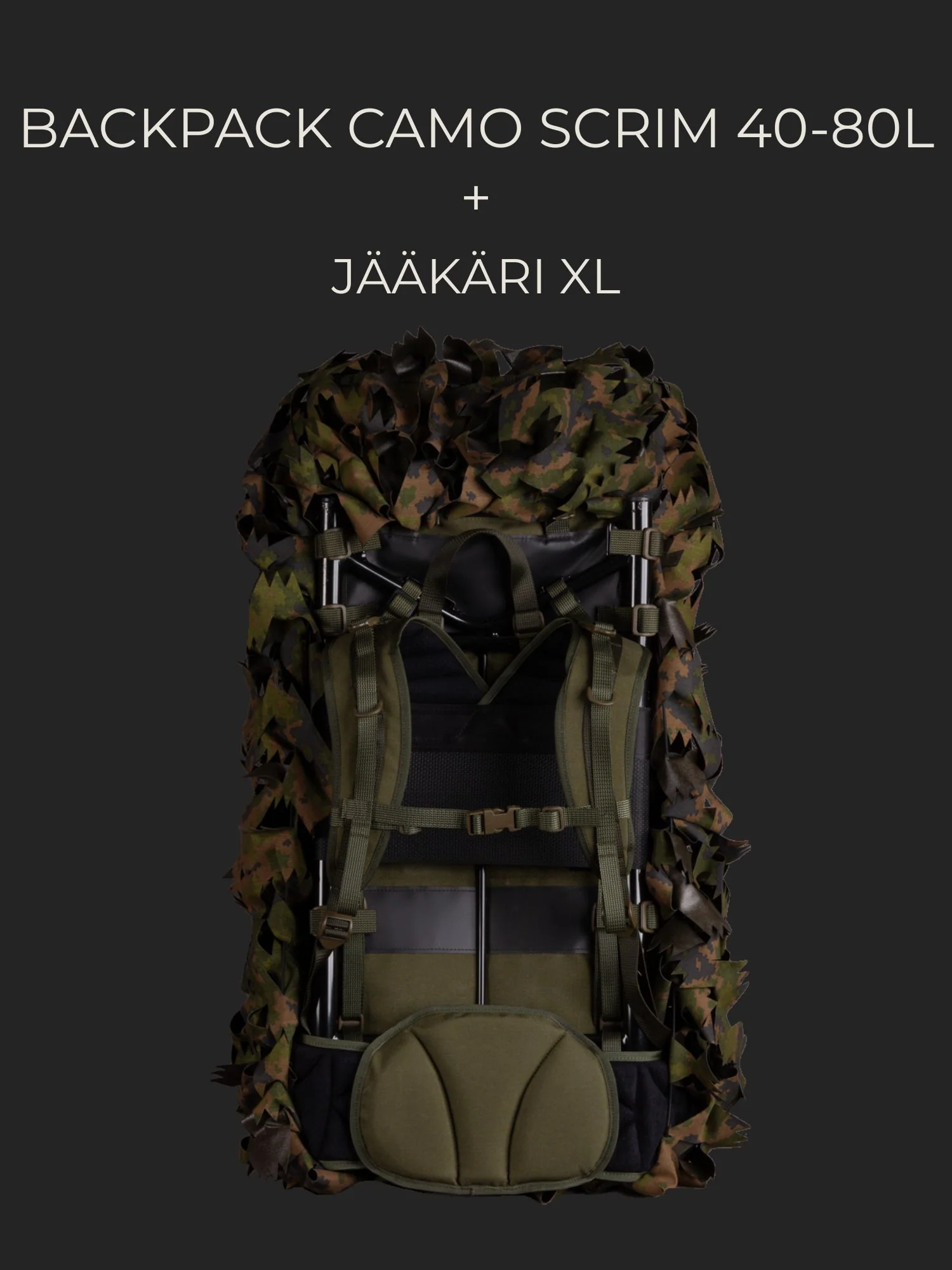 Backpack camo scrim, 40-80L - Image 8